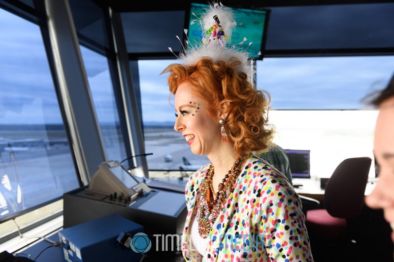 Viewing the tarmac traffic from the control tower at Dulles ©TimeLine Media