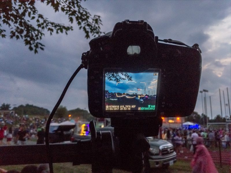 DSLR set up for a fireworks show ©TimeLine Media