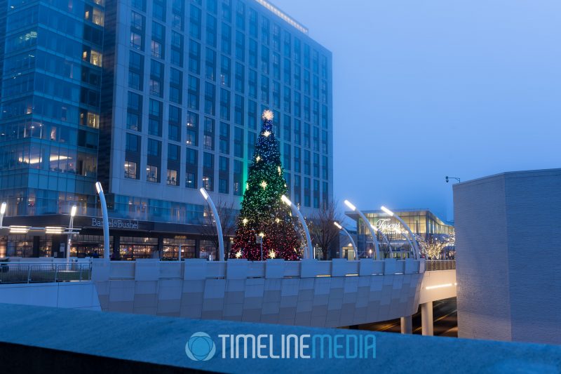 2018 Holiday - The Plaza at Tysons Corner Center from the metro train walkway ©TimeLine Media