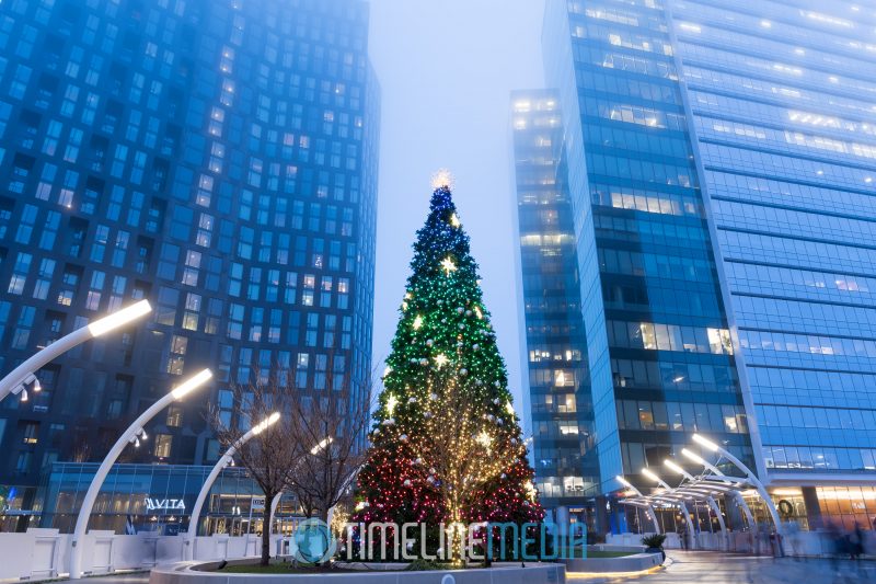 Tysons Corner Center Christmas tree on the Plaza ©TimeLine Media