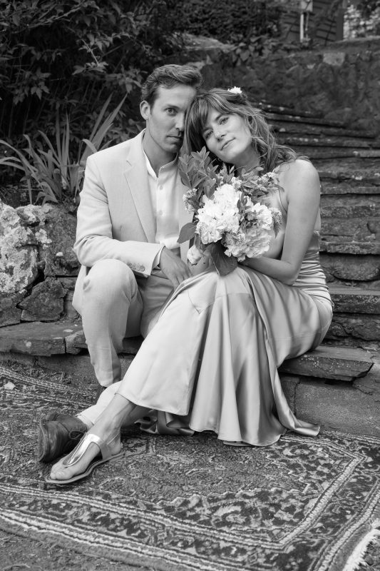 Portrait of Ashwood and Julie after their summer wedding in Paris, Virginia ©TimeLine Media