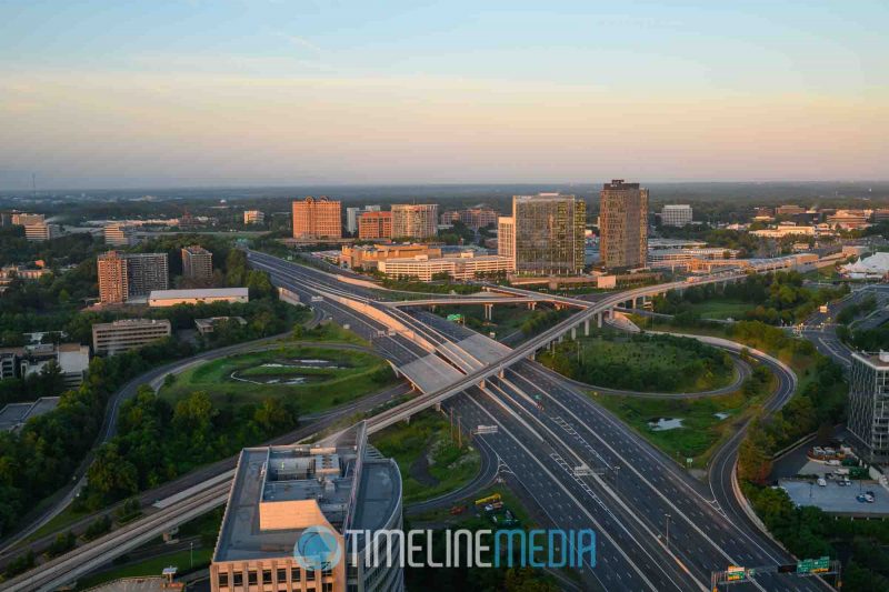 View from above Tysons, Virginia from the top of the Capital One Tower by Rassi G. Borneo ©TimeLine Media