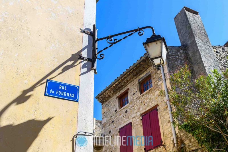 Street sign in the old town section of Vivivers, France ©TimeLine Media