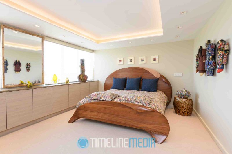 Bedroom in a complete penthouse project in Maryland ©TimeLine Media